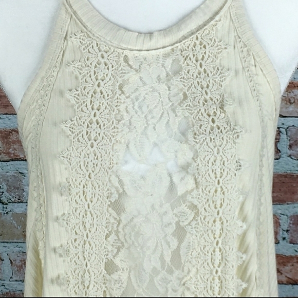👚 Clover + Scout Lace Sleeveless Top Cream Ivory - Picture 3 of 6